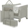 Lionelo Flower 4in1 Reisebett Baby mit Seiteneingang, Wickeltisch, Zwei Matratzenaufhängungshöhen, Spielzeugbogen mit Spielfiguren, Rollen, Tragetasche Bild 2