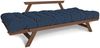 Marior HOME 'ALLEGRO' Klappsofa, Buchenholz, Walnussfarbe, Blau Bild 3