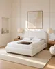 Vente-unique - VANARI Bett Stoff Weiß - B 225 cm x H 95 cm x L 181 cm Bild 2