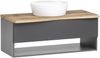 Waschtisch-Set >Kaprun< (B/H/T: 101x55x47 cm) in graphit - 101x55x47 (BxHxT) Bild 2