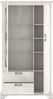 FORTE Kashmir Vitrine, Holzwerkstoff, Weiß/Beige, 113 x 210,3 x 48,3 cm Bild 5