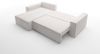 Ecksofa Schlafsofa Sofa CONOR Stoff Schwarz Ottomane Links Bild 2