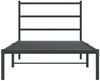 vidaXL Bettgestell mit Kopfteil Metall Schwarz 107x203 cm 355361 Bild 5