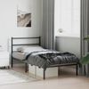 vidaXL Bettgestell mit Kopfteil Metall Schwarz 107x203 cm 355361 Bild 4