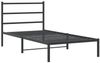 vidaXL Bettgestell mit Kopfteil Metall Schwarz 107x203 cm 355361 Bild 3