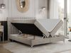 Boxspringbett mit 2 Bettkästen Matratze und Topper - MILEN - 120x200cm - Beige Stoff - H4 Bild 2