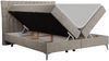 Boxspringbett mit 2 Bettkästen Matratze und Topper - MILEN - 120x200cm - Beige Stoff - H4 Bild 4