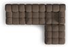 Micadoni Modulares Sofa Bellis 4-Sitzer mit flachem Modul 3D-Stoff Sonic Braun Bild 4