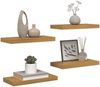 vidaXL Wandregal Wandhalterung 4 pcs Beige 50 x 23,5 x 4 cm 42019988 Bild 3