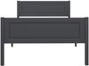 vidaXL Massivholzbett Kiefer Grau 100x200 cm 322125 Bild 4