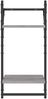 vidaXL Wandregale mit 2 Ablagen & Stangen 2 Stk Grau Sonoma 30x25x65cm 836256 Bild 5