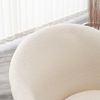 HOME DELUXE Esszimmerstuhl Bouclé mit Armlehne CELESTE - 6er Set Weiß Bild 4