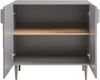 Sideboard Starvili mit 2 Türen 75x76x38 cm Grau [en. casa] Bild 5