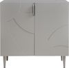 Sideboard Starvili mit 2 Türen 75x76x38 cm Grau [en. casa] Bild 4