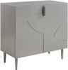 Sideboard Starvili mit 2 Türen 75x76x38 cm Grau [en. casa] Bild 2