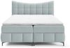 Boxspringbett Schlafzimmerbett CHARLES PREMIUM 200x200cm Stoff Aragon Sky Bild 3