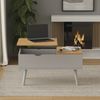 Couchtisch Stora Grau 76 x 45 cm mit Liftfunktion Vicco Bild 3