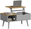 Couchtisch Stora Grau 76 x 45 cm mit Liftfunktion Vicco Bild 5