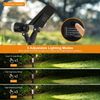 8er Set Solar-Gartenspots 300 lm warmweiß verstellbar Bild 4