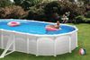 SwimFun Stahlwandpool oval L610 × B375 × H132 cm – Familienpool Komplett-Set Bild 3