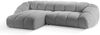 Micadoni Ecksofa Diana 4-Sitzer Links 3D-Stoff Silber Bild 2
