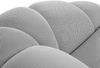 Micadoni Ecksofa Diana 4-Sitzer Links 3D-Stoff Silber Bild 4