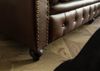 Sofa 3-Sitzer Echtleder 216x82x75 braun CHESTERFIELD #103 Bild 5