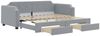 vidaXL Tagesbett Ausziehbar mit Schubladen Hellgrau 100x200 cm Stoff 3197675 Bild 2