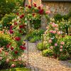 Relaxdays Rosenbogen mit Vogelbad & Futterstation Bild 5