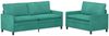 vidaXL Sofa Set 2 pcs Türkis Samt 3417136 Bild 2