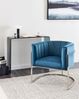 Sessel LARVIK Samtstoff Blau Bild 3