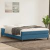 vidaXL Boxspringbett ohne Matratze Dunkelblau 160x210 cm Samt 3315835 Bild 4