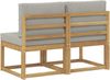 vidaXL 2 Stück Outdoor Mittelsofa Massivholz Akazie Weiß 901464 Bild 5