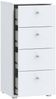 FORTE Tempra2 Kommode, Holzwerkstoff, Weiß, 38,6 x 85,5 x 34,8 cm Bild 5