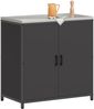 vidaXL Küchenaufbewahrung HATTEM Schwarz 90 x 50 x 92 cm Stahl 874982 Bild 3