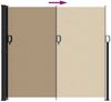 vidaXL Seitenmarkise Ausziehbar Taupe 180x500 cm 4004454 Bild 5