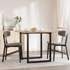 vidaXL Esstisch O-Gestell 90x90x75,5 Massivholz Kiefer und Stahl 3282740 Bild 3