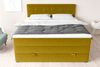 99rooms Madagaskar Boxspringbett Velours KRONOS Gelb 140x200 cm Bonell-Federung Bild 3