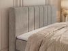 Boxspringbett INERO KING DUO mit Stauraum, Doppelbett 140x200, Bett mit Multipocket-Matratze H3 und Topper T25, modernes Boxspringbett, hohe Kopfteil - Greige Stukture Bild 5
