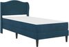 vidaXL Bettrahmen mit Kopfteil Blau 90x190 cm Samt 3415177 Bild 3
