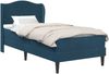 vidaXL Bettrahmen mit Kopfteil Blau 90x190 cm Samt 3415177 Bild 2