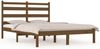 vidaXL Massivholzbett Honigbraun Kiefer 200x200 cm [3103671] Bild 2