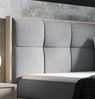 Boxspringbett Bett THANOS 200x200cm Dunkel Eiche Stoff Grün inkl. Bettkasten Bild 3