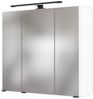 LED- Spiegelschrank 70 cm MANLY-03 weiß B/H/T: 70/64/20 cm Bild 3