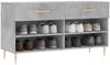 vidaXL Schuhbank Betongrau 102x35x55 cm Holzwerkstoff 829728 Bild 3