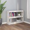 Bücherregal | Standregal Raumteiler Weiß 100x30x71,5 cm Massivholz Kiefer Bild 3
