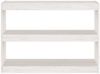 Bücherregal | Standregal Raumteiler Weiß 100x30x71,5 cm Massivholz Kiefer Bild 5