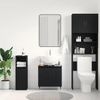 vidaXL Waschbeckenschrank mit Tür Schwarz Eichen-Optik 58 x 33 x 60 cm 862887 Bild 4