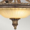 Deckenleuchte, Stahl Glas, Bronze, D 47,6 cm Bild 3