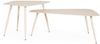 Gartencouchtisch Novony 2er-Set aus Metall, modern, champagnerfarben, eckig, pflegeleicht Bild 2
